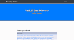 Desktop Screenshot of listofbanks.info