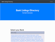 Tablet Screenshot of listofbanks.info